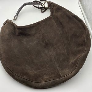 Beautiful big brown suede hobo GAP bag!